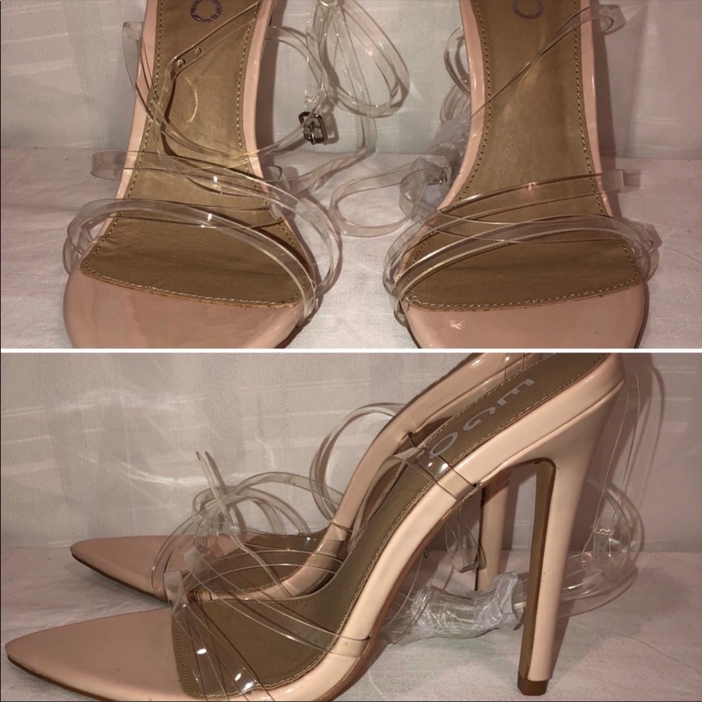 Clear heels